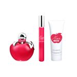 Kit-Perfume-Nina-Ricci-Nina-Feminio-Eau-de-Parfum-80-ml---Locao-Corporal-Le-Parfum-75-ml---Roll-on-10-ml-Vitrine