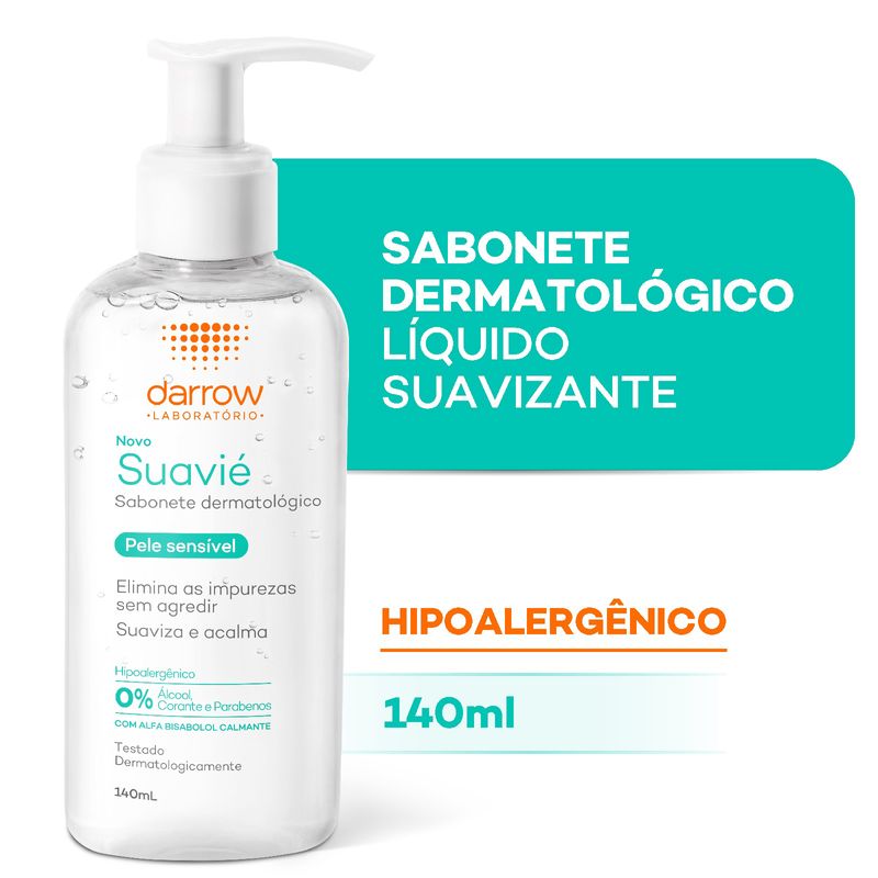 Sabonete-Liquido-Facial-para-Pele-Sensivel-Darrow-Suavie-140-ml-Produto