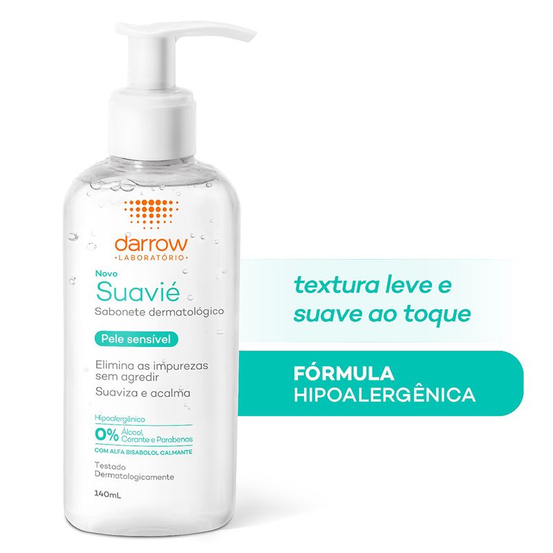 Sabonete-Liquido-Facial-para-Pele-Sensivel-Darrow-Suavie-140-ml-Textura