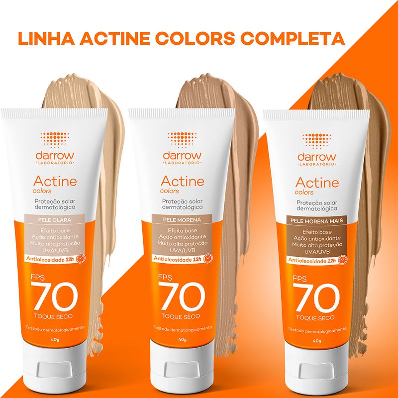 Protetor-Solar-Facial-Darrow-Actine-Colors-FPS70-Pele-Clara-40-g-Linha