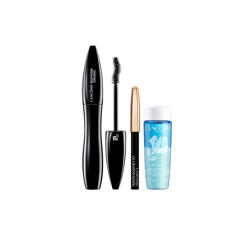 Kit-Lancome-Hypnose-Drama---Mascara-para-Cilios-Preta---Mini-Lapis-Preto---Demaquilante-Bi-Facil-30-ml-Vitrine