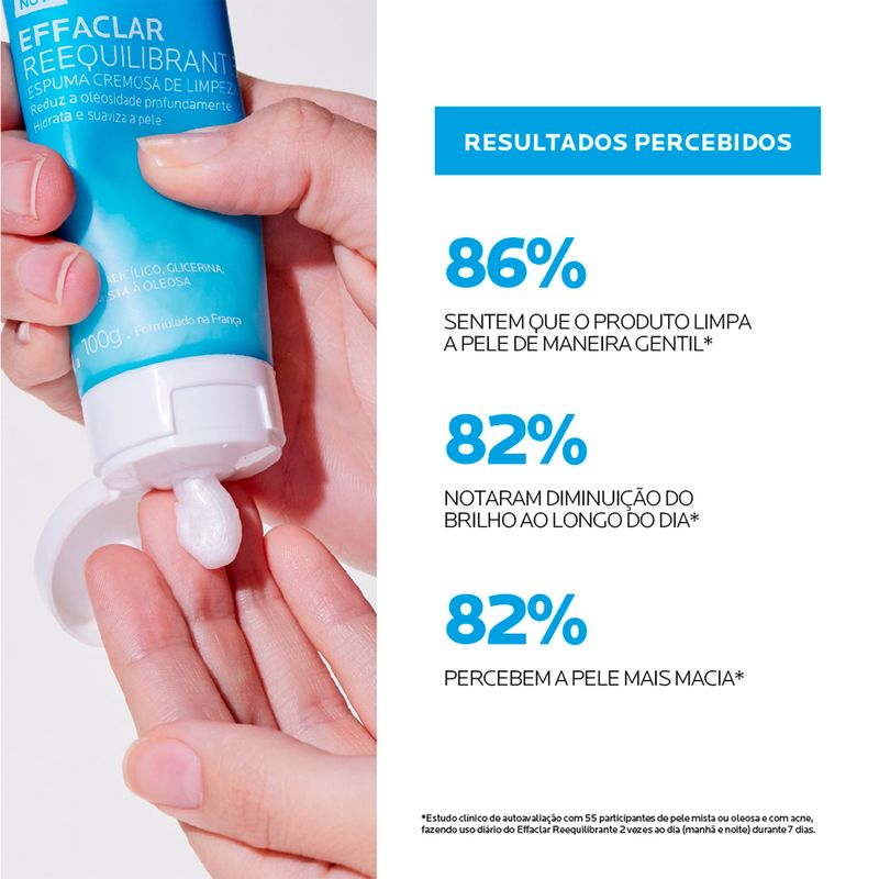 Espuma-de-Limpeza-Facial-La-Roche-Posay-Effaclar-Reequilibrante-100-g-Resultados