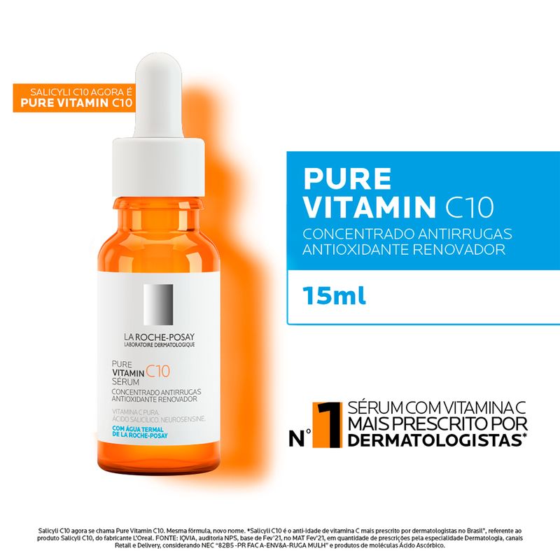 Serum-Facial-Anti-idade-La-Roche-Posay-Vitamina-C-Pure-Vitamin-C10-15-ml-Descritivo