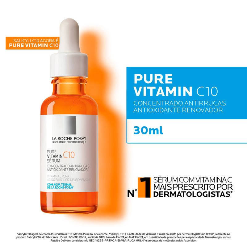 Serum-Facial-Anti-idade-La-Roche-Posay-Vitamina-C-Pure-Vitamin-C10-30-ml-Descritivo