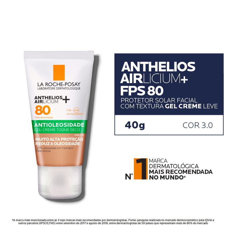 Protetor-Solar-Facial-Antioleosidade-La-Roche-Posay-Anthelios-Airlicium-FPS-80-3-0-40-g-Descritivo
