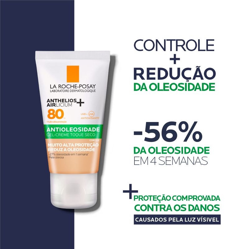 Protetor-Solar-Facial-Antioleosidade-La-Roche-Posay-Anthelios-Airlicium-FPS-80-2-0-40-g-Produto