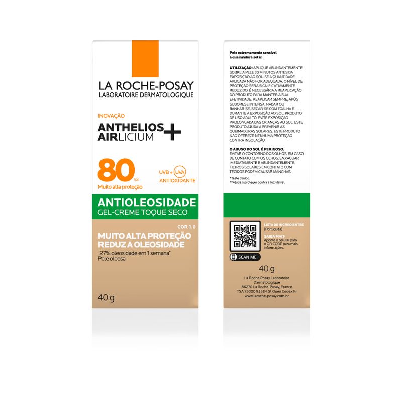 Protetor-Solar-Facial-Antioleosidade-La-Roche-Posay-Anthelios-Airlicium-FPS-80-1-0-40-g-Cartucho