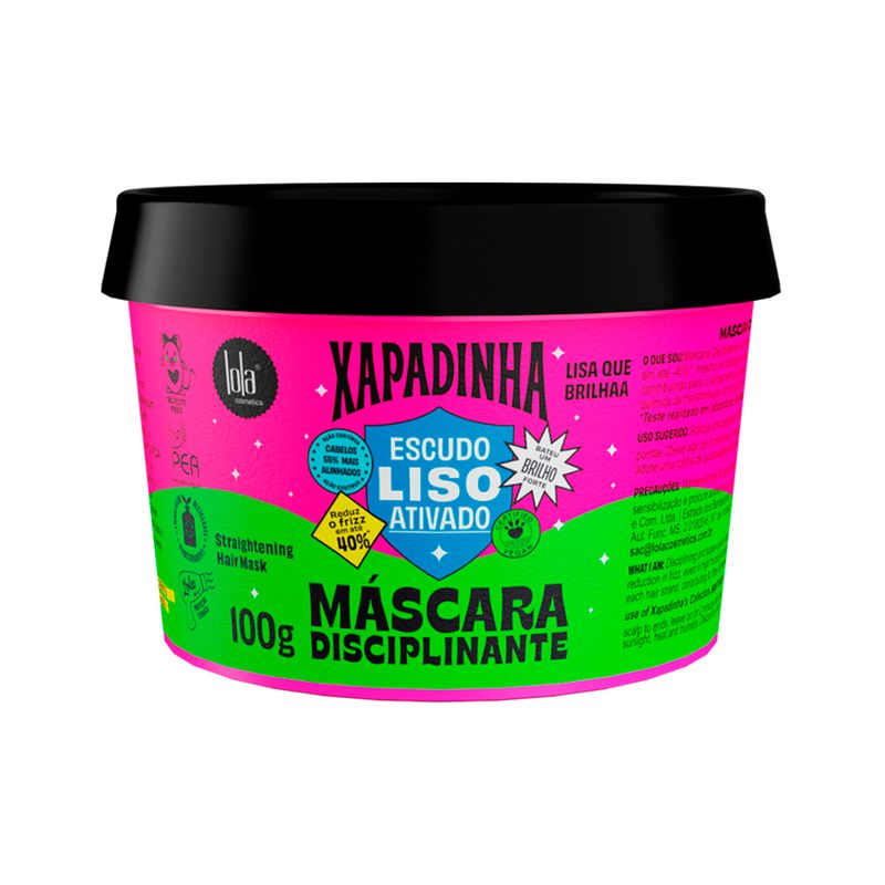 Mascara-Disciplinante-Lola-Cosmetics-Xapadinha-Escudo-Liso-Ativado-100-g