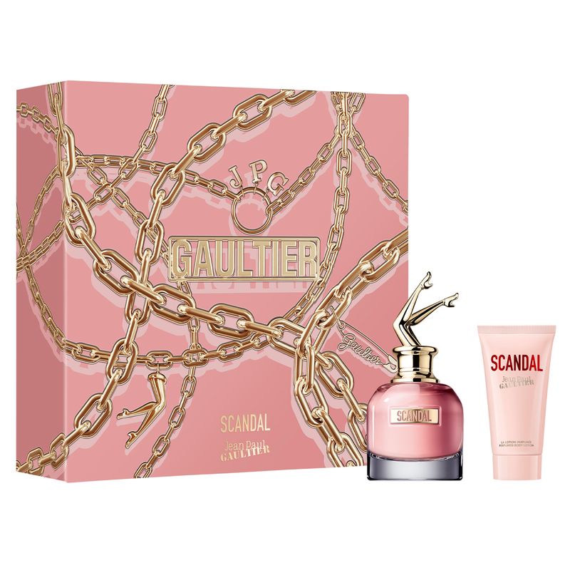 Kit-Perfume-Jean-Paul-Gaultier-Scandal-Feminino-Eau-de-Parfum-80-ml---Creme-Corporal-75-ml-Vitrine