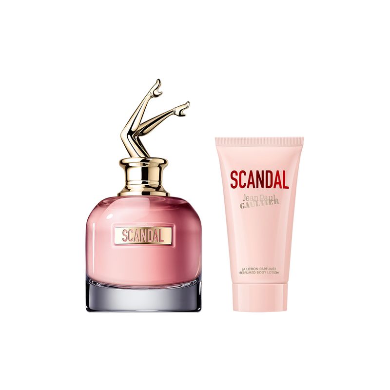Kit-Perfume-Jean-Paul-Gaultier-Scandal-Feminino-Eau-de-Parfum-80-ml---Creme-Corporal-75-ml-Frasco-Produto