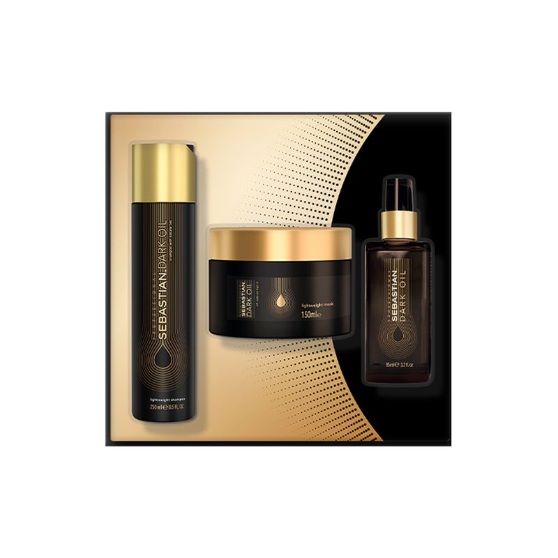 SEBASTIAN Kit Dark Oil Shampoo 250ml + Mask 150ml + Conditioner 250ml + Oil  95ml