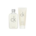 Kit-Calvin-Klein-CK-One-Unissex-Eau-de-Toilette-100-ml---Gel-de-Banho-100-ml