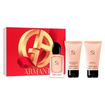 Kit-Perfume-Giorgio-Armani-Si-Feminino-Eau-de-Toilette-50-ml---Gel-de-Banho-50-ml---Locao-Corporal-50-ml