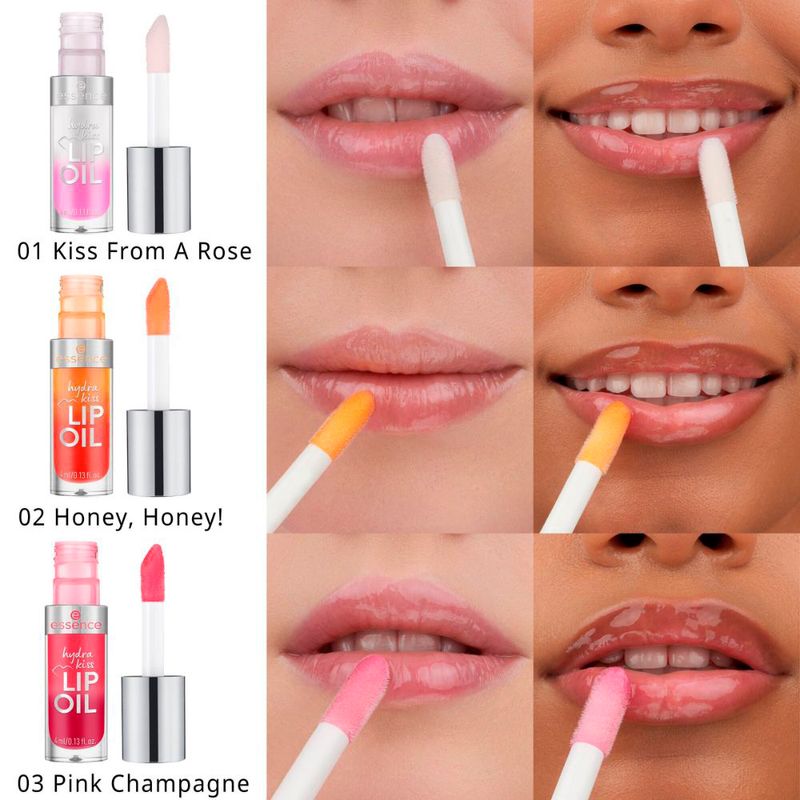 Oleo-Labial-Cintilante-Essence-Hydra-Kiss-02-Honey-Honey--4-ml