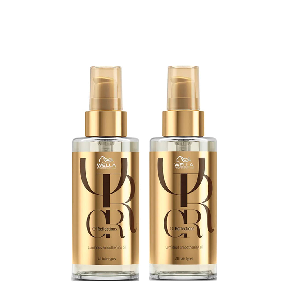 Kit Wella Professionals Oil Reflections Óleo Capilar 100 ml - 2 Unidades Kit Wella Professionals Oil Reflections Óleo Capilar 100 ml - 2 Unidades