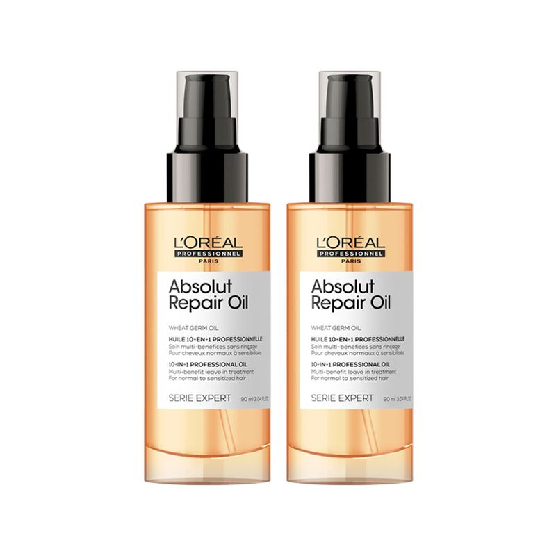 Kit-L-Oreal-Professionnel-Serie-Expert-Absolut-Repair-Gold-Quinoa---Oleo-Capilar-Protein-10-in-1-90-ml---2-Unidades