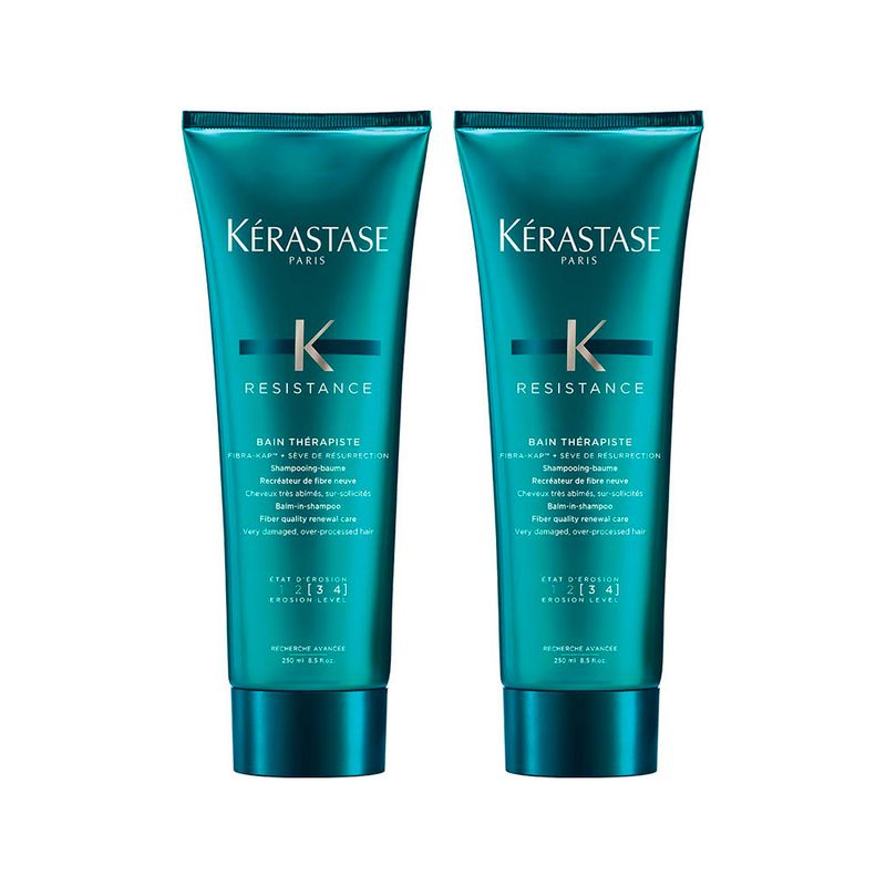 Kit-Kerastase-Resistance-Bain-Therapiste---Shampoo-250-ml---2-Unidades