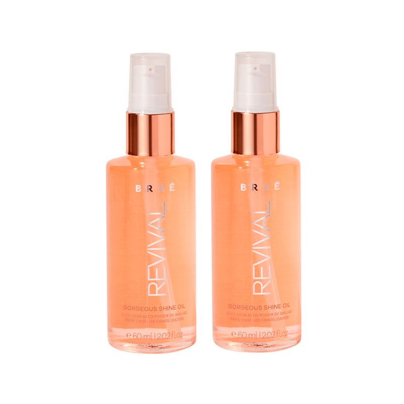 Kit-Brae-Revival-Gorgeous-Shine-Oleo-Capilar-60-ml---2-Unidades