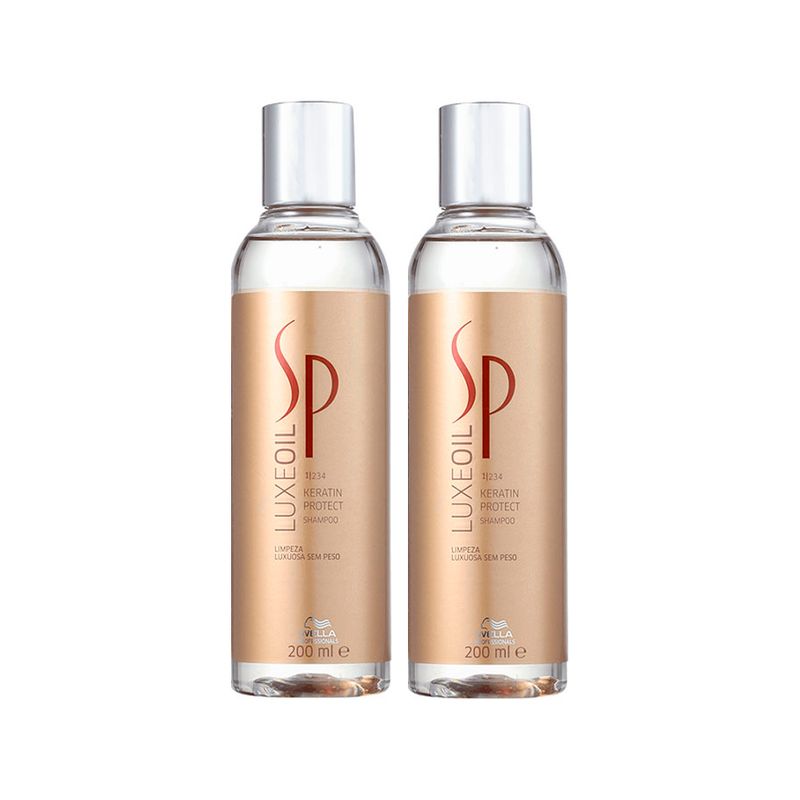 Kit-SP-System-Professional-Luxe-Oil-Keratin-Protect---Shampoo-200-ml---2-Unidades