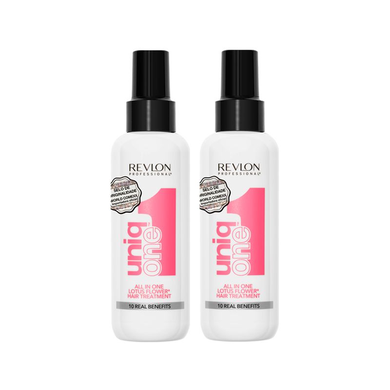 Kit-Revlon-Professional-Uniq-One-Lotus-Flower-Hair-Tratament---Leave-in-150-ml---2-Undades
