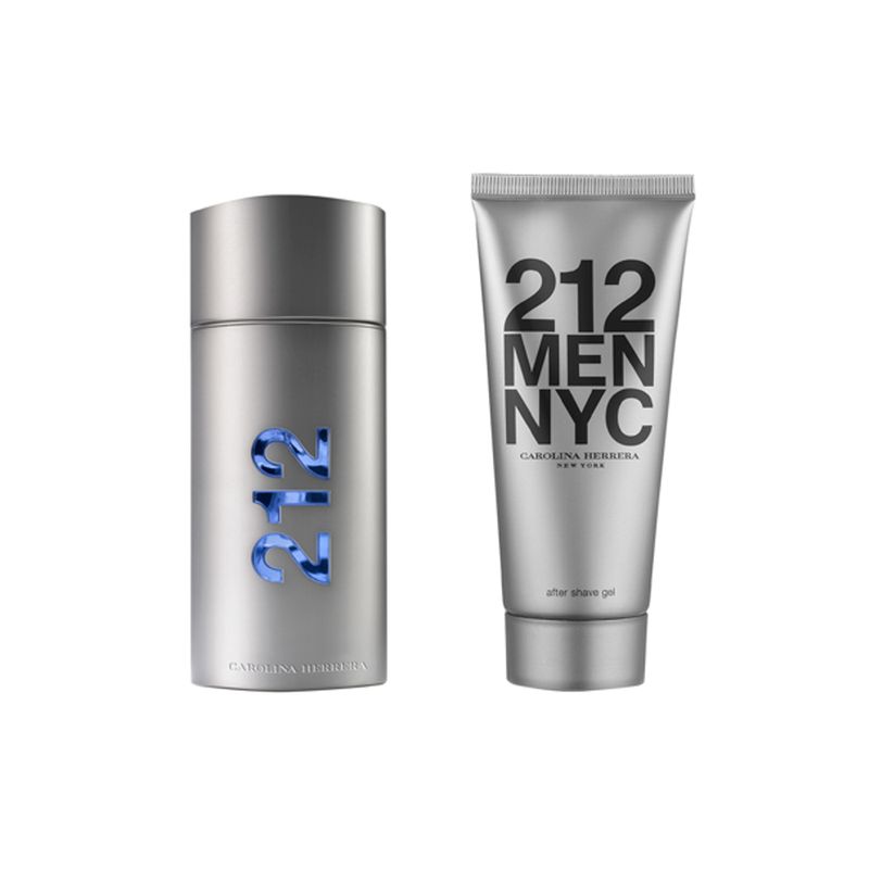 Kit-Perfume-Carolina-Herrera-212-Men-Nyc-Masculino-Eau-e-Toilette-100-ml---Pos-Barba-100-ml