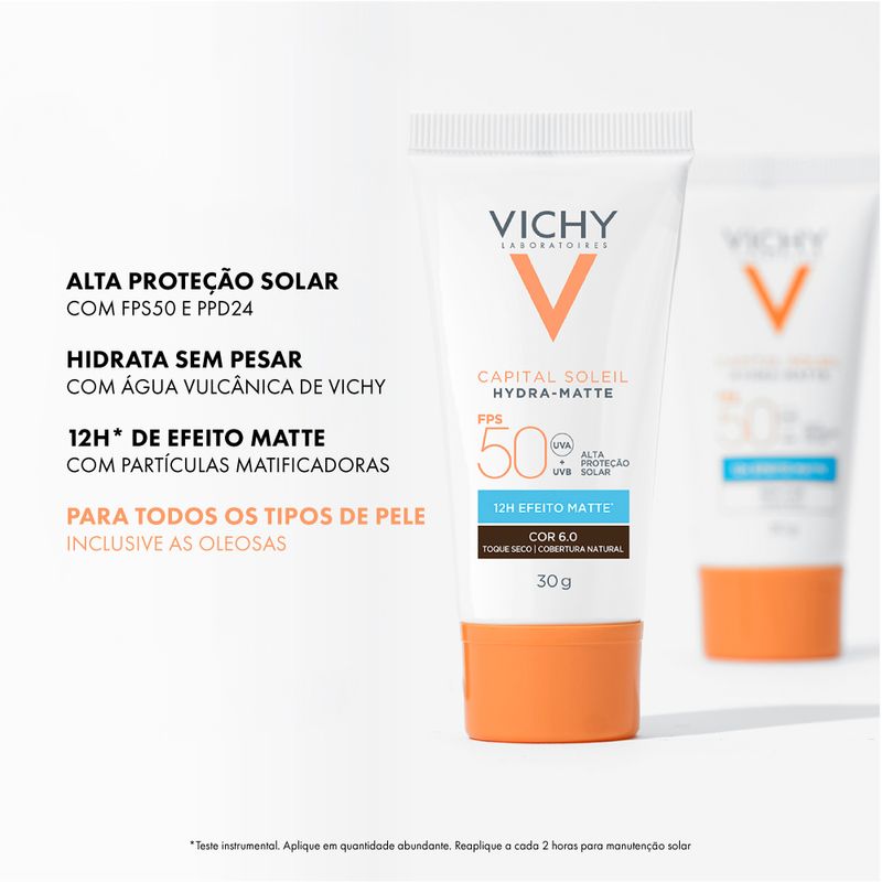 Protetor-Solar-Facial-Vichy-Capital-Soleil-Hydra-Matte-FPS-50-Cor-6.0-30-g