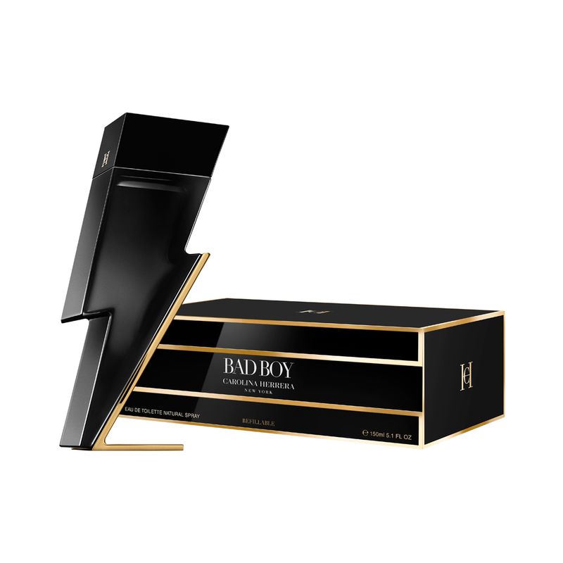 Perfume-Carolina-Herrera-Bad-Boy-Masculino-Eau-de-Toilette-Refil-150-ml