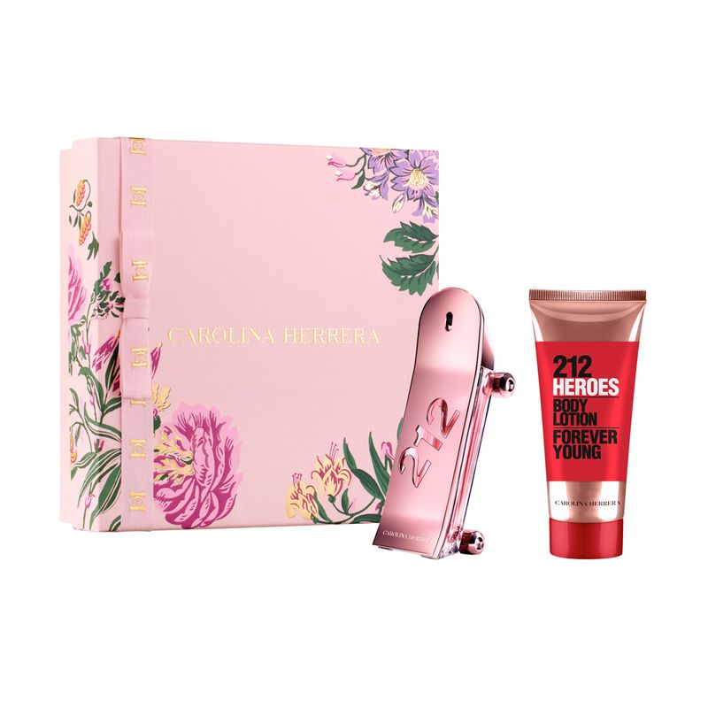 Kit-Perfume-Carolina-Herrera-212-Heroes-For-Her-Feminino-Eau-de-Parfum-80-ml---Locao-Corporal-100-ml