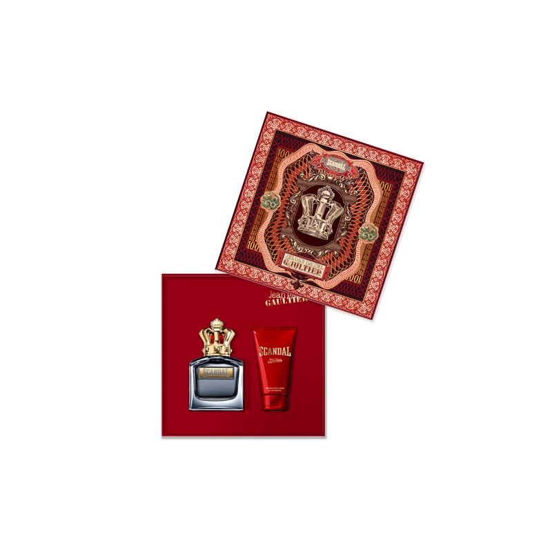 Kit-Perfume-Jean-Paul-Gaultier-Scandal-Masculino-Eau-de-Toilette-100-ml---Gel-de-Banho-75-ml