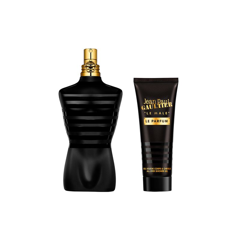 Kit-Perfume-Jean-Paul-Gaultier-Le-Male-Le-Parfum-Masculino-Eau-de-Parfum-125-ml---Gel-de-Banho-75-ml