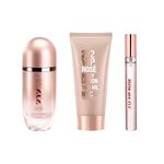 Kit-Perfume-Carolina-Herrera-212-Vip-Rose-Feminino-Eau-de-Parfum-80-ml---Locao-Corporal-100-ml---Miniatura-10-ml