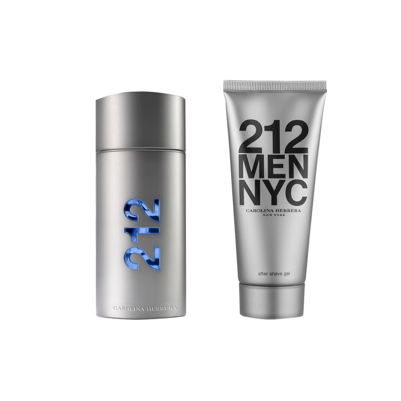 Kit-Perfume-Carolina-Herrera-212-Men-Nyc-Masculino-Eau-de-Toilette-100-ml---Locao-Pos-Barba-100-ml