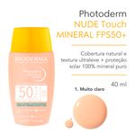 Protetor-Solar-Facial-Matte-FPS-50--Bioderma-Photoderm-Nude-Touch-Muito-Claro-40-ml