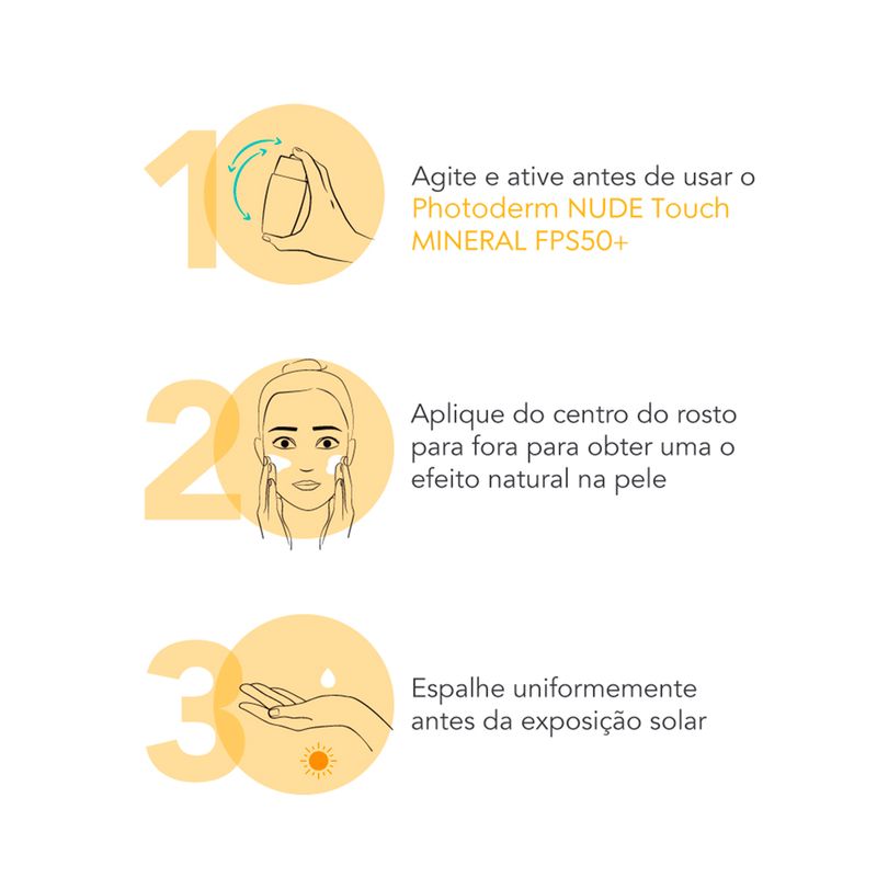 Protetor-Solar-Facial-Matte-FPS-50--Bioderma-Photoderm-Nude-Touch-Dourado-40-ml