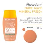 Protetor-Solar-Facial-Natural-Bioderma-Photoderm-Nude-Touch-Mineral-FPS-50--Escuro-40-ml