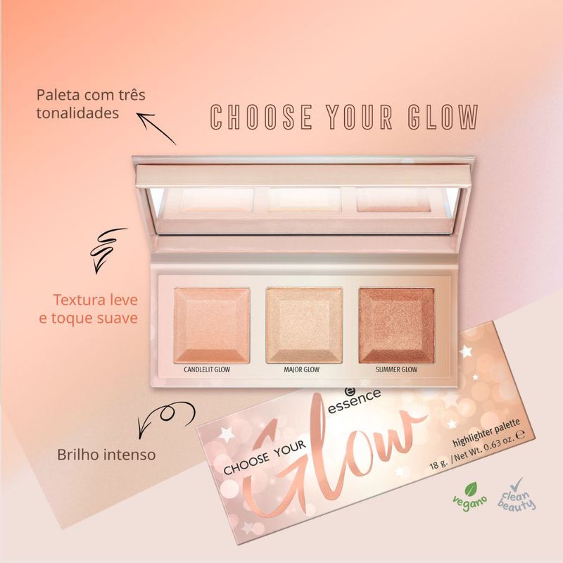 Paleta-de-Iluminador-em-Po-Essence-Choose-Your-Glow-3-Shades