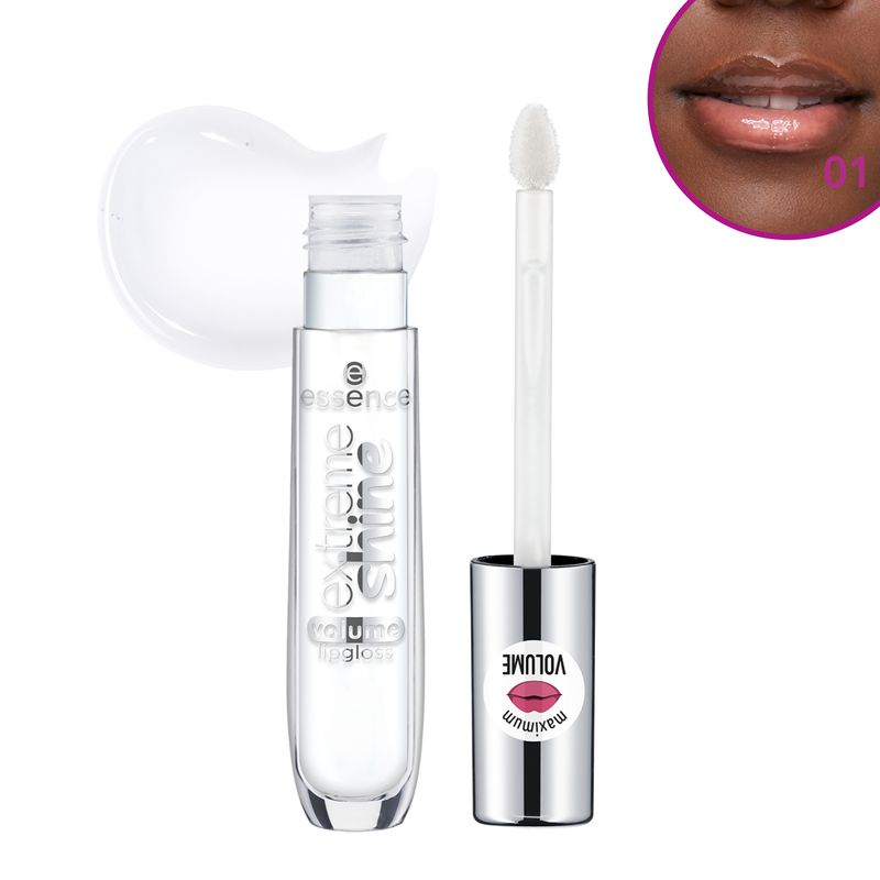 Gloss-Labial-Liquido-Cintilante-Essence-Extreme-Shine-Volume-01-Crystal-Clear-5-ml
