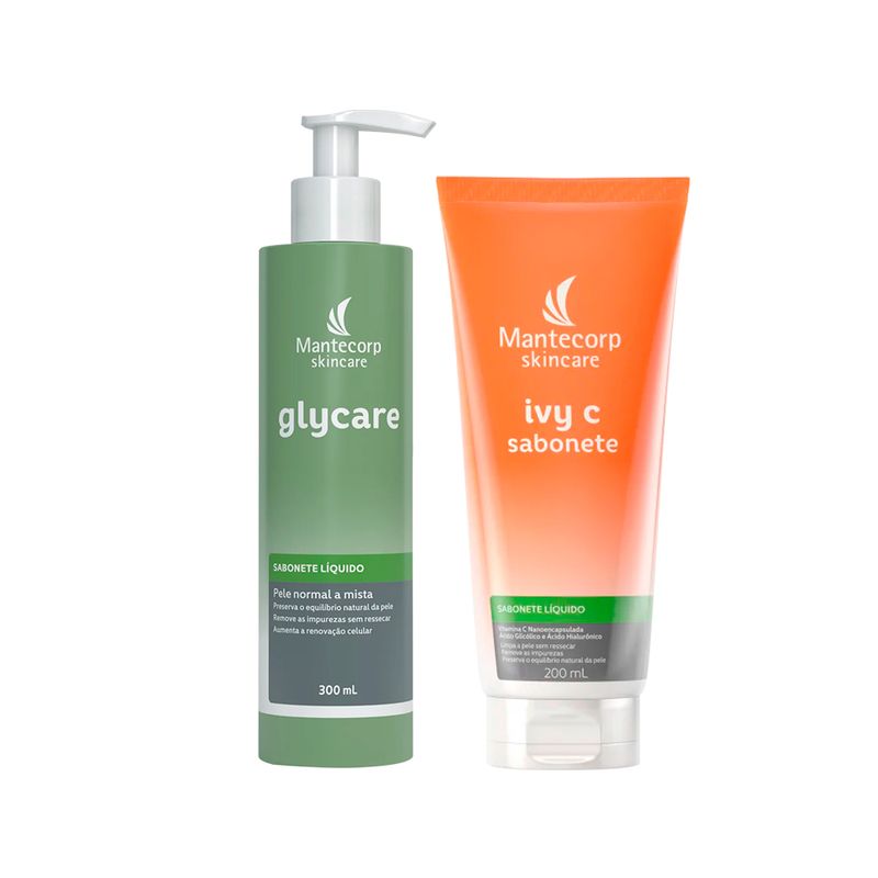 Kit-Facial-Mantecorp-Ivy-C---Gel-Rejuvenescedor-Vitamina-C-30g---Sabonete-Liquido-de-Limpeza-200ml