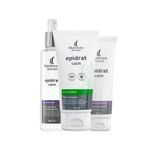 Kit-Facial-Mantecorp-Epidrat-Calm---Gel-de-Limpeza-150g--hidratante-Restaurador-120-Ml---Agua-Micelar-de-Limpeza-190-Ml