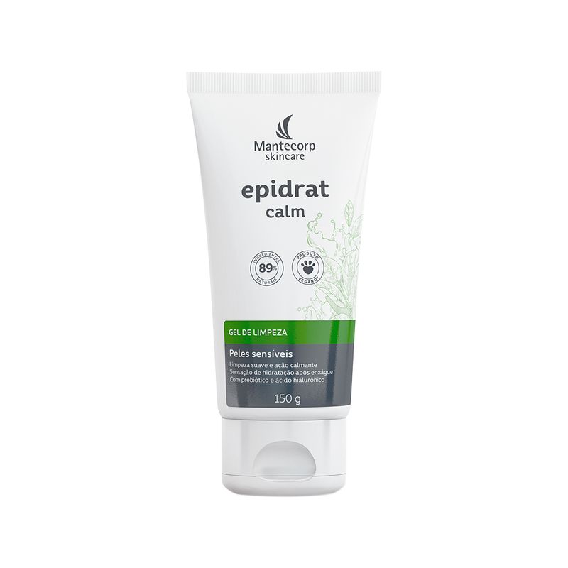 Kit-Facial-Mantecorp-Epidrat-Calm---Gel-de-Limpeza-150g--hidratante-Restaurador-120-Ml---Agua-Micelar-de-Limpeza-190-Ml
