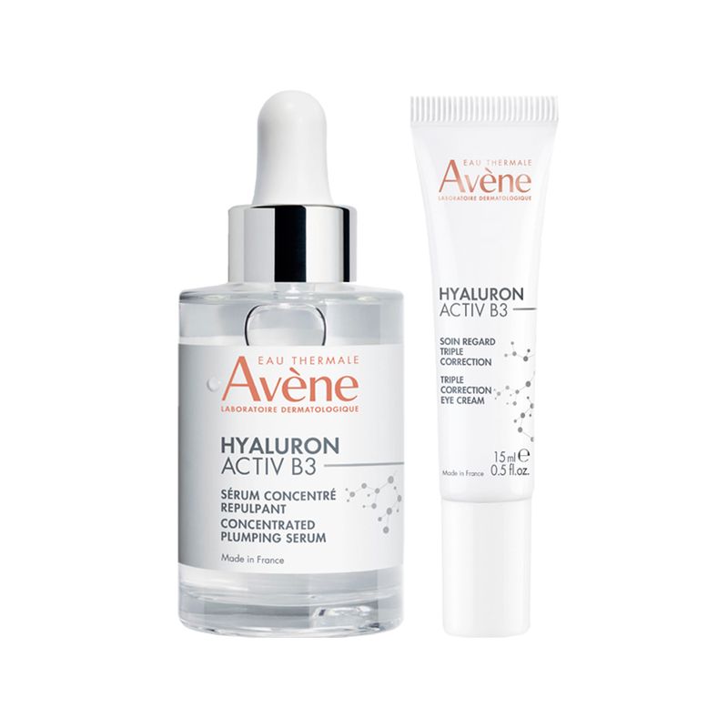 Kit-Avene-Anti-Idade-Retrinal---Serum-Hyaluron-Activ-B3-30ml---Creme-Para-Os-Olhos-Hyaluron-Activ-B3-15ml