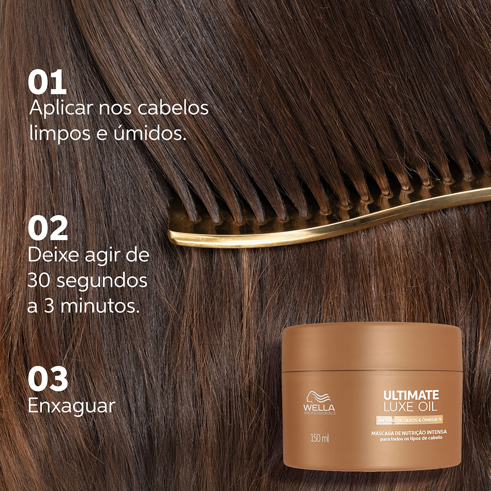 Máscara de Nutrição Wella Professionals Ultimate Luxe Oil 150ml | AMOBELEZA