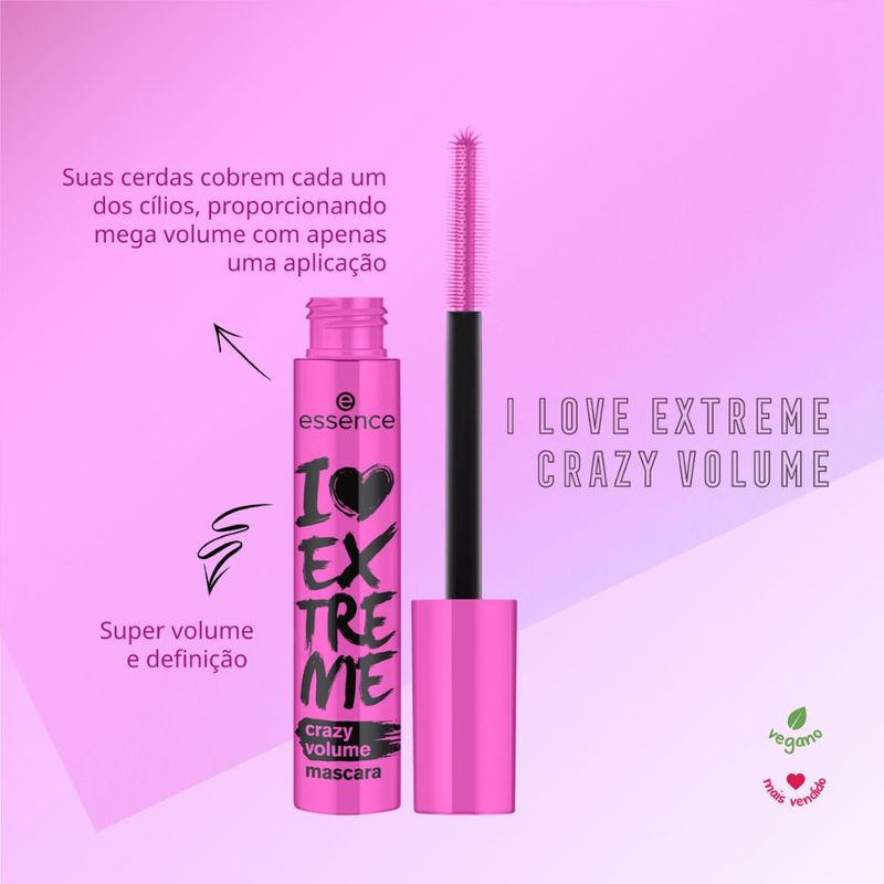 Mascara-para-Cilios-de-Volume-Essence-I-Love-Extreme-Crazy-Volume-Preto-12-ml