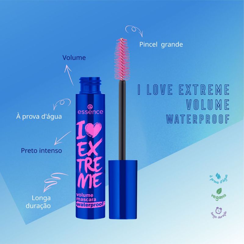 Mascara-para-Cilios-de-Volume-A-Prova-D-Agua-Essence-I-Love-Extreme-Preto-12-ml