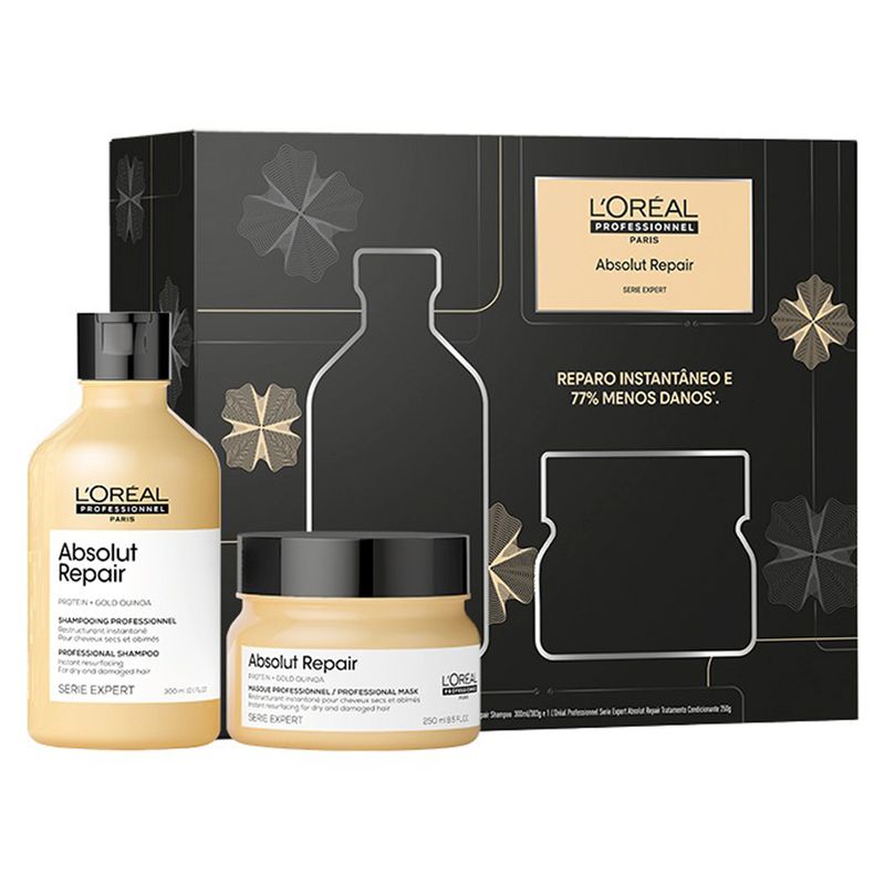 Kit-L-Oreal-Professionnel-Serie-Expert-Absolut-Repair---Shampoo-300ml---Mascara-250ml