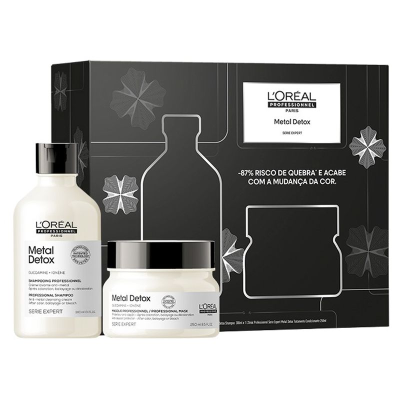 Kit-L-Oreal-Professionnel-Serie-Expert-Metal-Detox-Shampoo-300-ml---Mascara-250-g