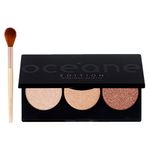 Kit-Oceane-Facial-Iluminador---Paleta-Highlight-3-Cores-72g---Pincel-Iluminador