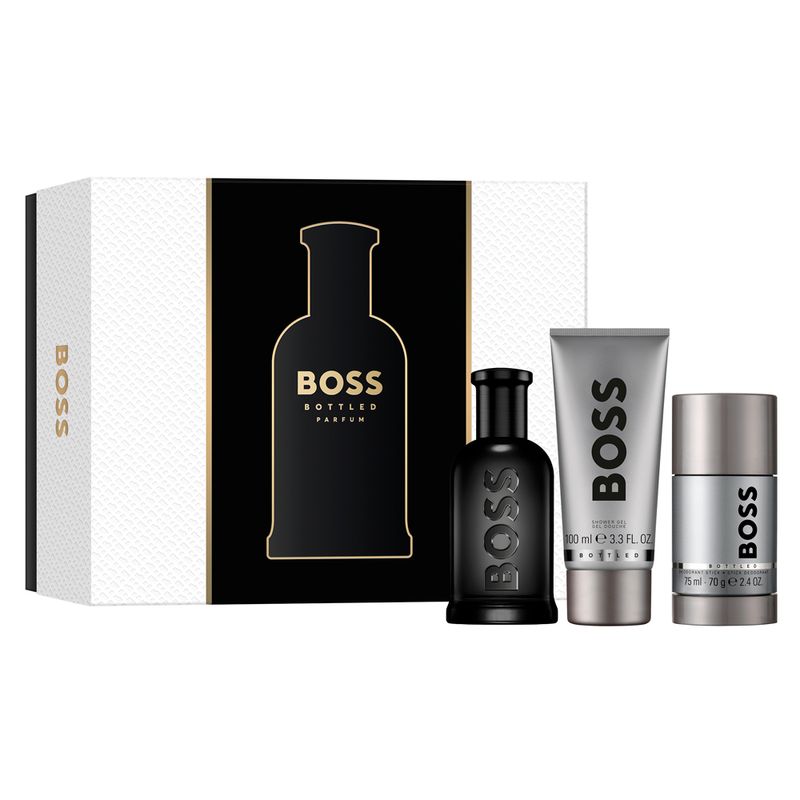 Kit-Hugo-Boss-Bottled-Edp-Perfume-Masculino-100ml---Desodorante-75ml---Gel-de-Banho-100ml