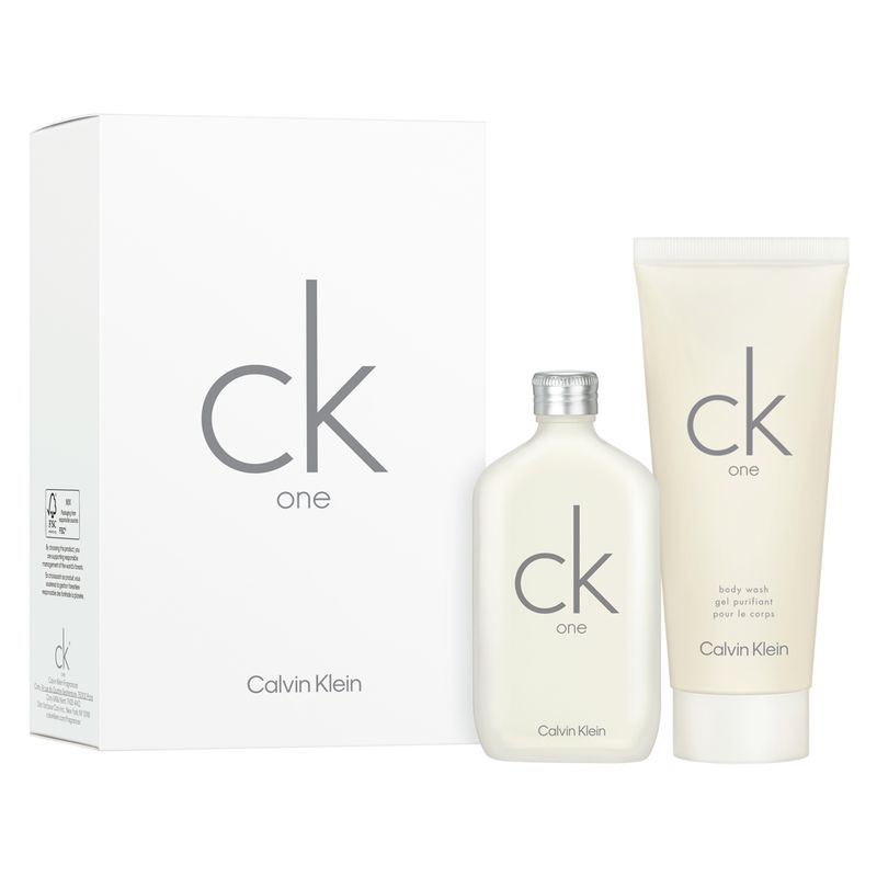 Kit-Calvin-Klein-Ck-One-Edt-Perfume-Unissex-50ml---Gel-de-Banho-100ml