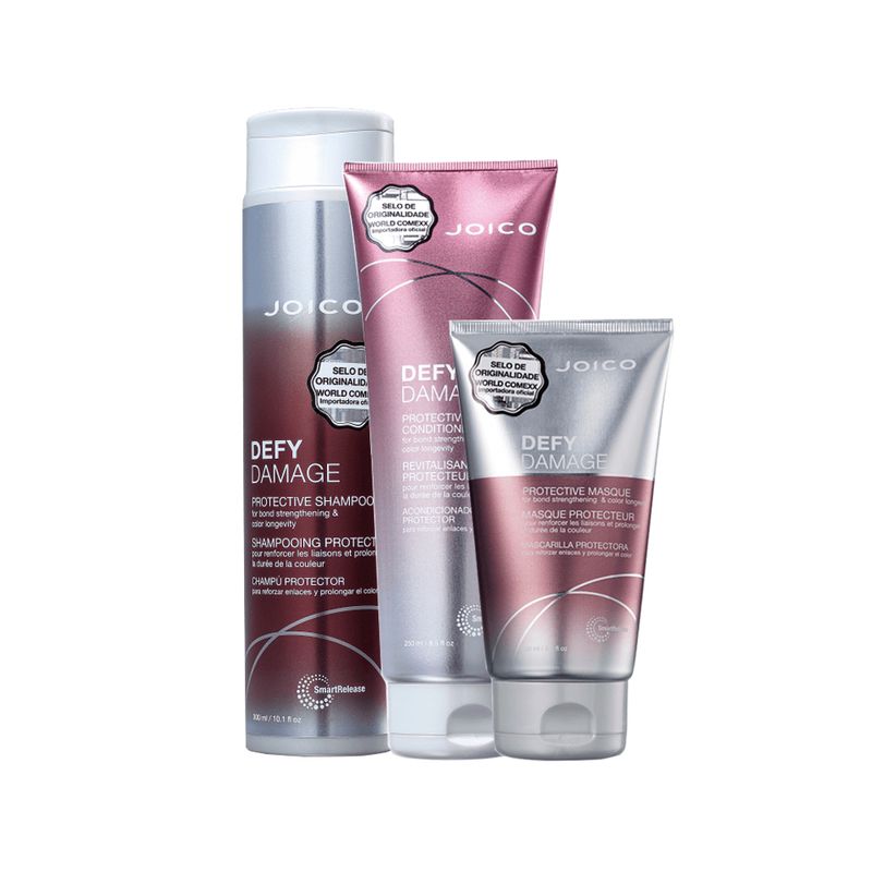 Kit-Joico-Defy-Damage-Protective---Shampoo-300-ml---Condicionador-250-ml---Mascara-150-ml